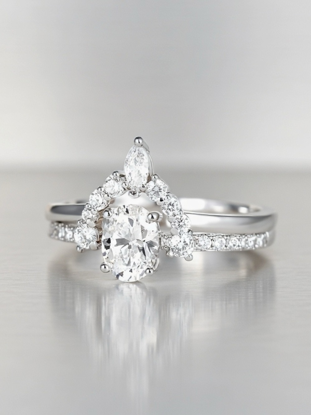 1.5 CARAT WHITE GOLD DIAMOND STACKABLE WEDDING RING